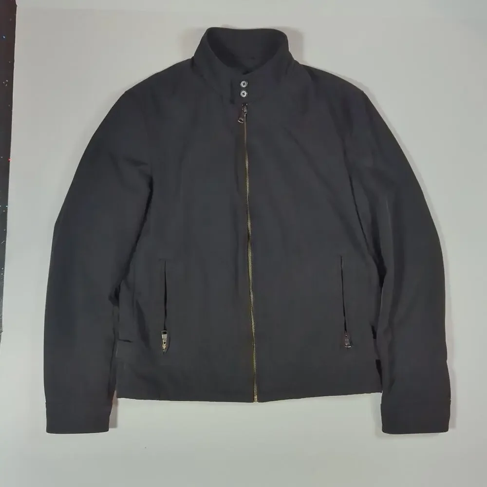 Banana Republic Men's Black Lightweight Harrington Jacket Full Zip Size S